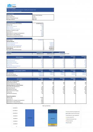 Financial Statements And Valuation For Fitness Center Business Plan In Excel BP XL