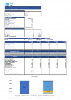 Financial Statements And Valuation For Planning Call Center Business Plan In Excel BP XL