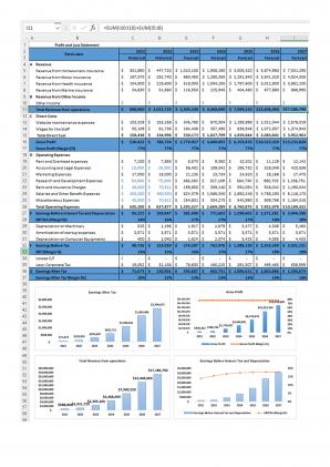 Financial Statements Modeling And Valuation For Insurance Agency Business Plan BP XL