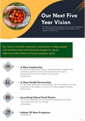 Food pantry annual report template pdf doc ppt document report template