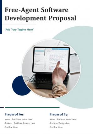 Free agent software development proposal example document report doc pdf ppt