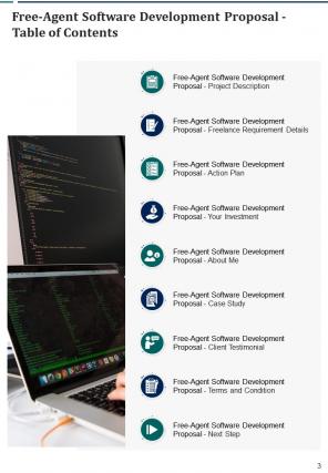 Free agent software development proposal example document report doc pdf ppt