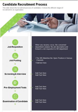 Human Resource Annual Report Pdf Doc Ppt Document Report Template