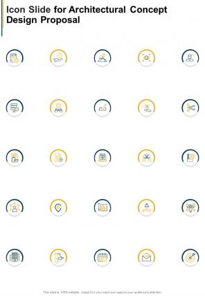 Icon Slide For Architectural Concept Design Proposal One Pager Sample Example Document