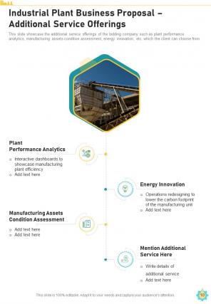 Industrial plant business proposal example document report doc pdf ppt