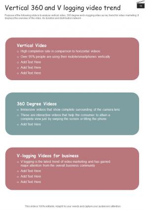 Influencer Reel And Video Action Plan Playbook Report Sample Example Document