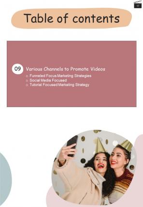 Influencer Reel And Video Action Plan Playbook Report Sample Example Document