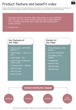 Influencer Reel And Video Action Plan Playbook Report Sample Example Document