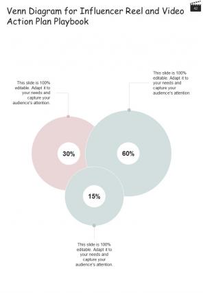 Influencer Reel And Video Action Plan Playbook Report Sample Example Document