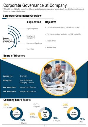 It annual report template pdf doc ppt document report template