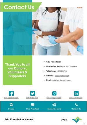 Mass charity annual report template pdf doc ppt document report template