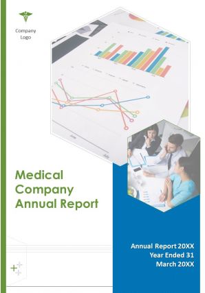 Medical company annual report pdf doc ppt document report template