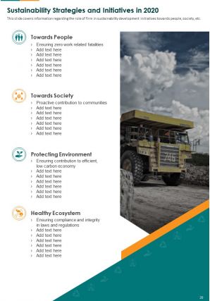 Mining Firm Annual Report 2020 2021 Pdf Doc Ppt Document Report Template