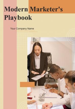 Modern Marketers Playbook Report Sample Example Document