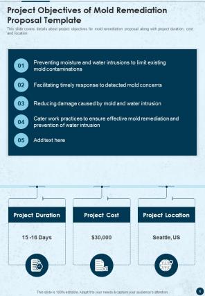 Mold Remediation Proposal Template Report Sample Example Document