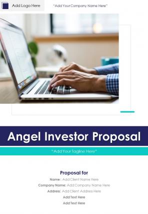 One pager angel investor proposal template