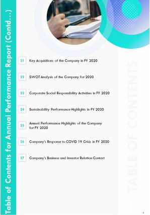 One pager annual performance report examples pdf doc ppt document report template