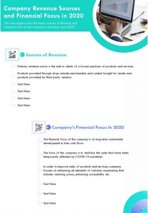 One pager annual performance report examples pdf doc ppt document report template