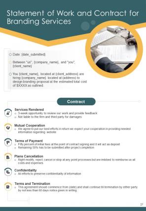 One pager branding design proposal template