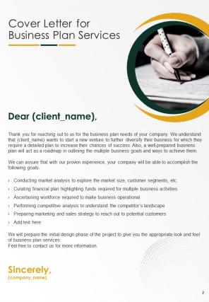 One pager business plan proposal template