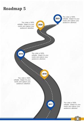 One pager corporate photography proposal template