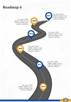 One pager corporate photography proposal template