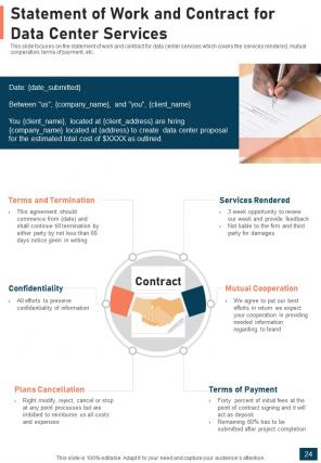 One pager data center proposal template