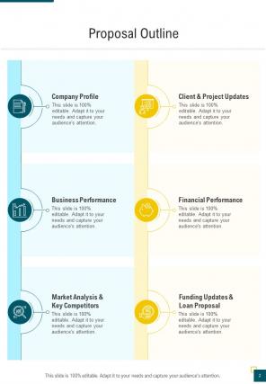 One pager financial proposal template