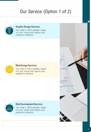 One pager financial proposal template