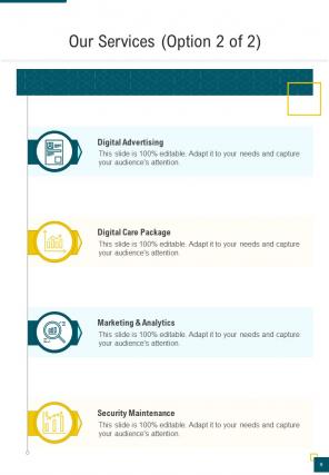 One pager financial proposal template