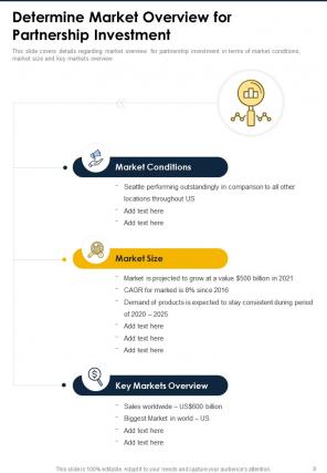 One pager partnership investment proposal template