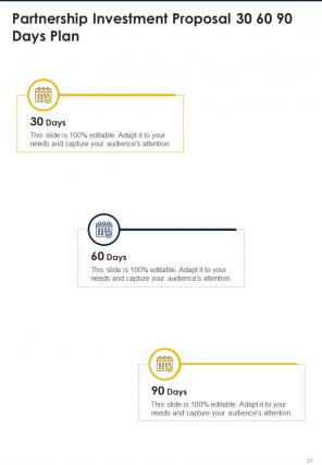 One pager partnership investment proposal template