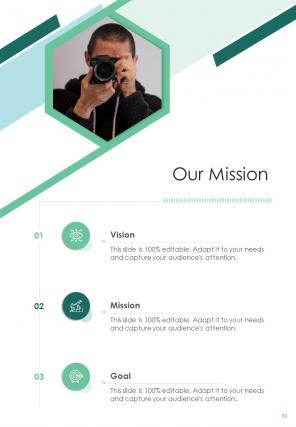 One pager photography project proposal template