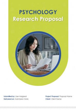 One pager psychology research proposal template