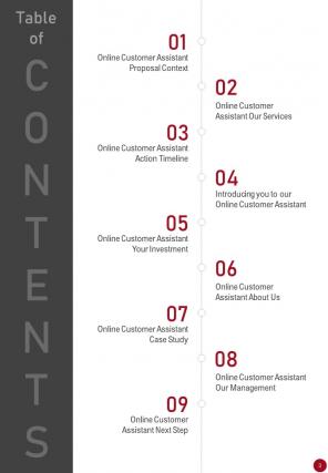 Online customer assistant proposal example document report doc pdf ppt