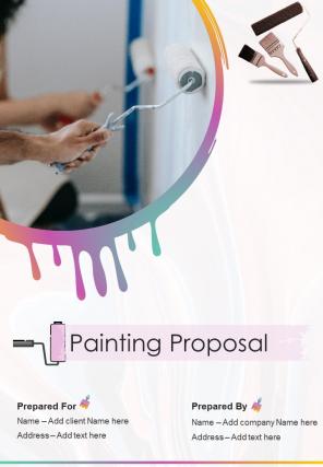 Painting proposal example document report doc pdf ppt