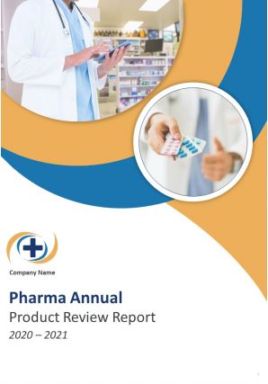 Pharma annual product review report template pdf doc ppt document report template