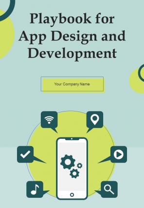 Playbook For App Design And Development Report Sample Example Document