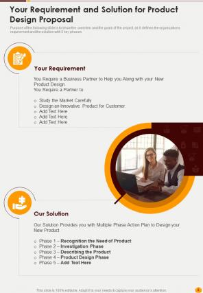 Product design proposal example document report doc pdf ppt