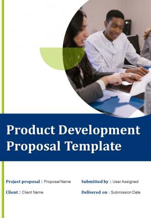 Product development proposal example document report doc pdf ppt