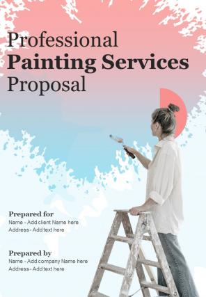 Professional Painting Services Proposal Report Sample Example Document