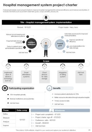 Project Charter Powerpoint Presentation Slides PM CD Analytical