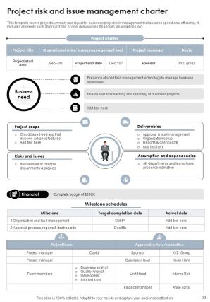 Project Charter Powerpoint Presentation Slides PM CD Slides Template