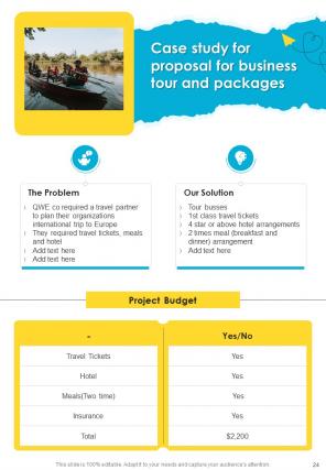 Proposal For Business Tour And Packages Report Sample Example Document