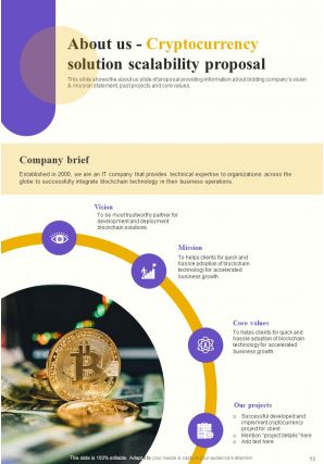 Proposal For Cryptocurrency Solution Scalability Report Sample Example Document Engaging Attractive