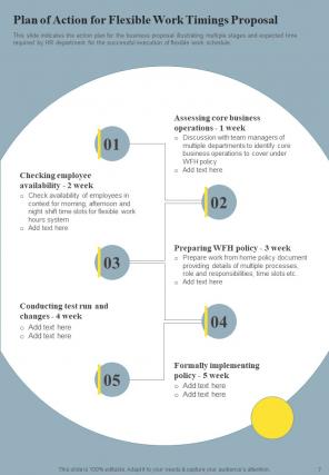 Proposal For Flexible Work Timings Report Sample Example Document Image Impressive