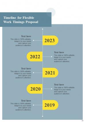 Proposal For Flexible Work Timings Report Sample Example Document Attractive Impressive