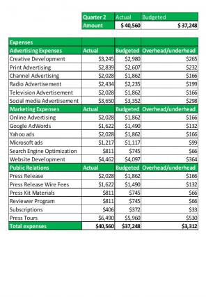 Publicity Marketing Budget Excel Spreadsheet Worksheet Xlcsv XL Bundle V Downloadable