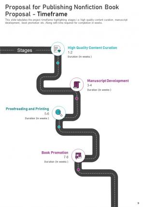 Publishing nonfiction book proposal sample document report doc pdf ppt