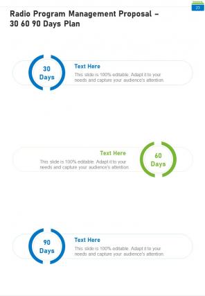 Radio program management proposal sample document report doc pdf ppt